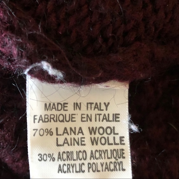 Brandy Melville Wool Burgundy Open Cardigan - Picture 5 of 5
